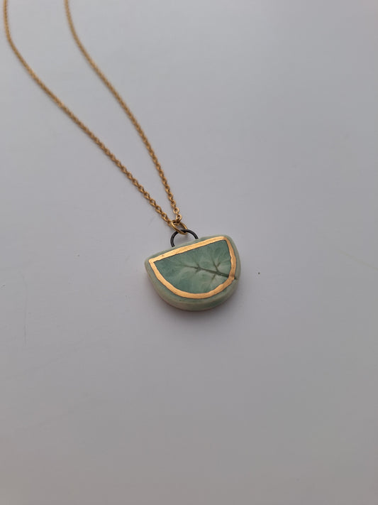 Little Fern Ceramic Necklace