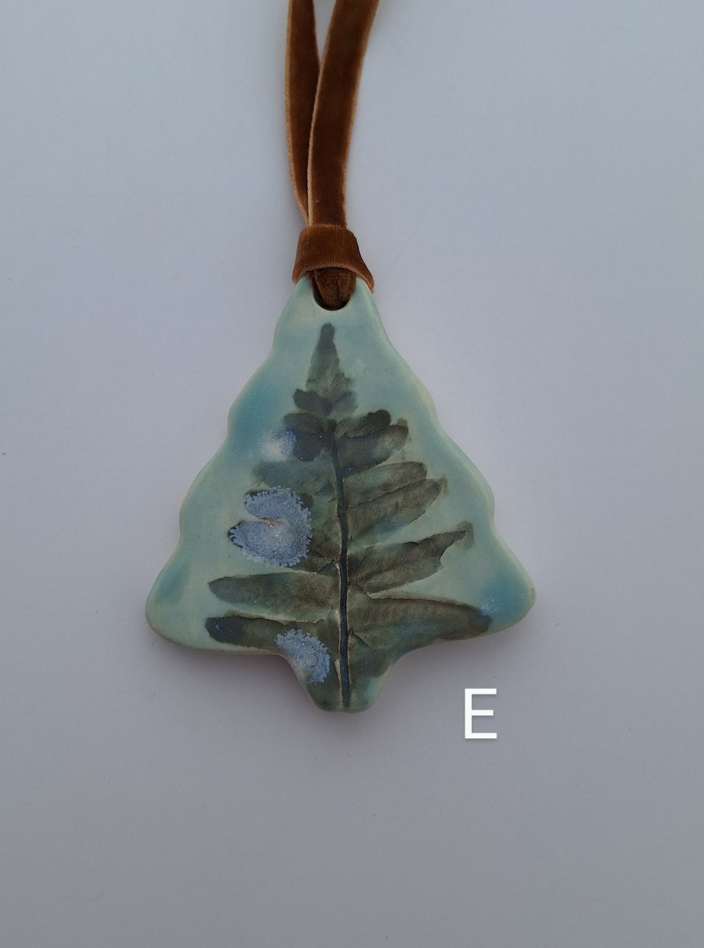 Fern Tree Ornaments - Light Turquoise