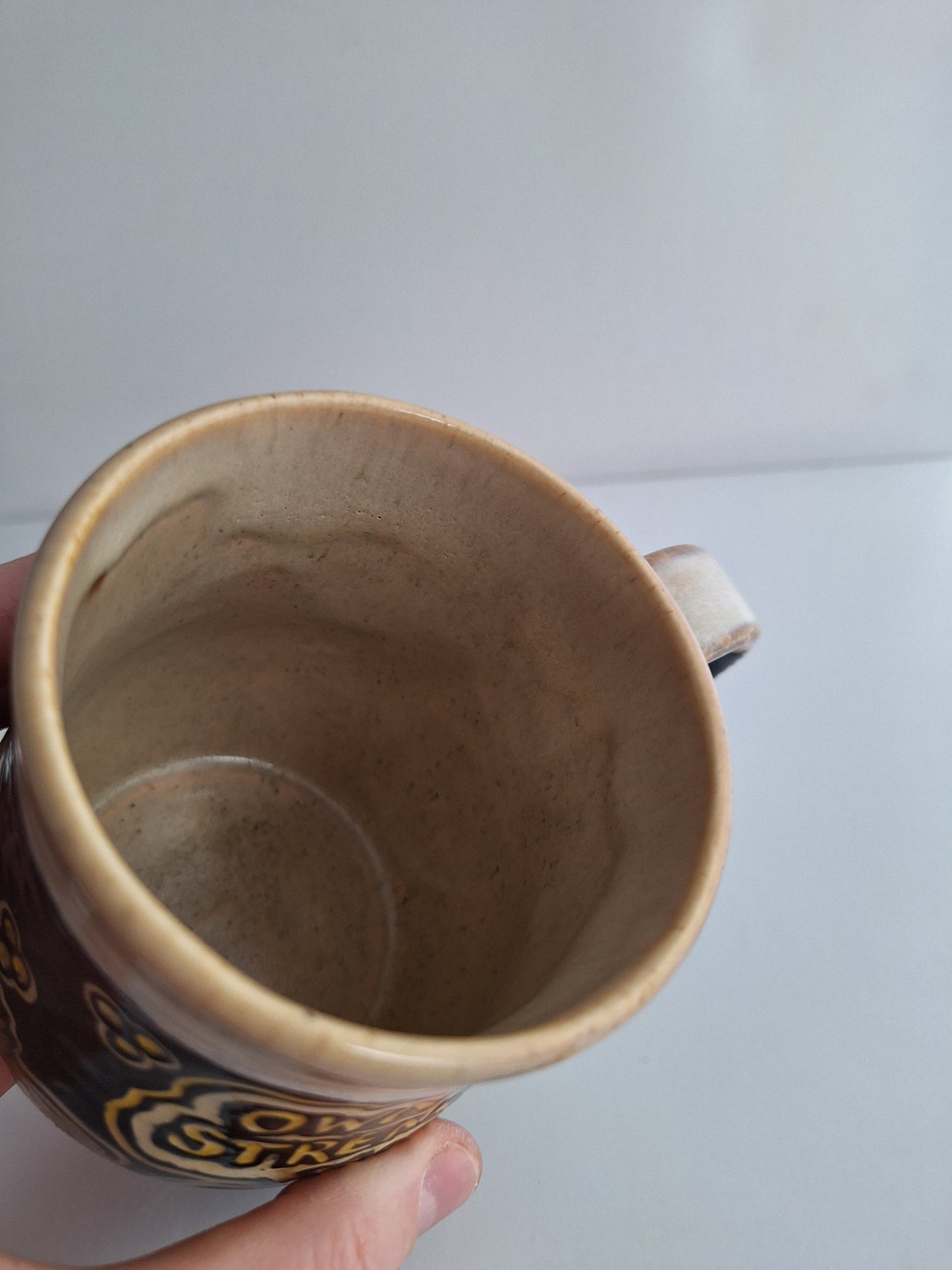 Hand-carved Strength in Softness Mug