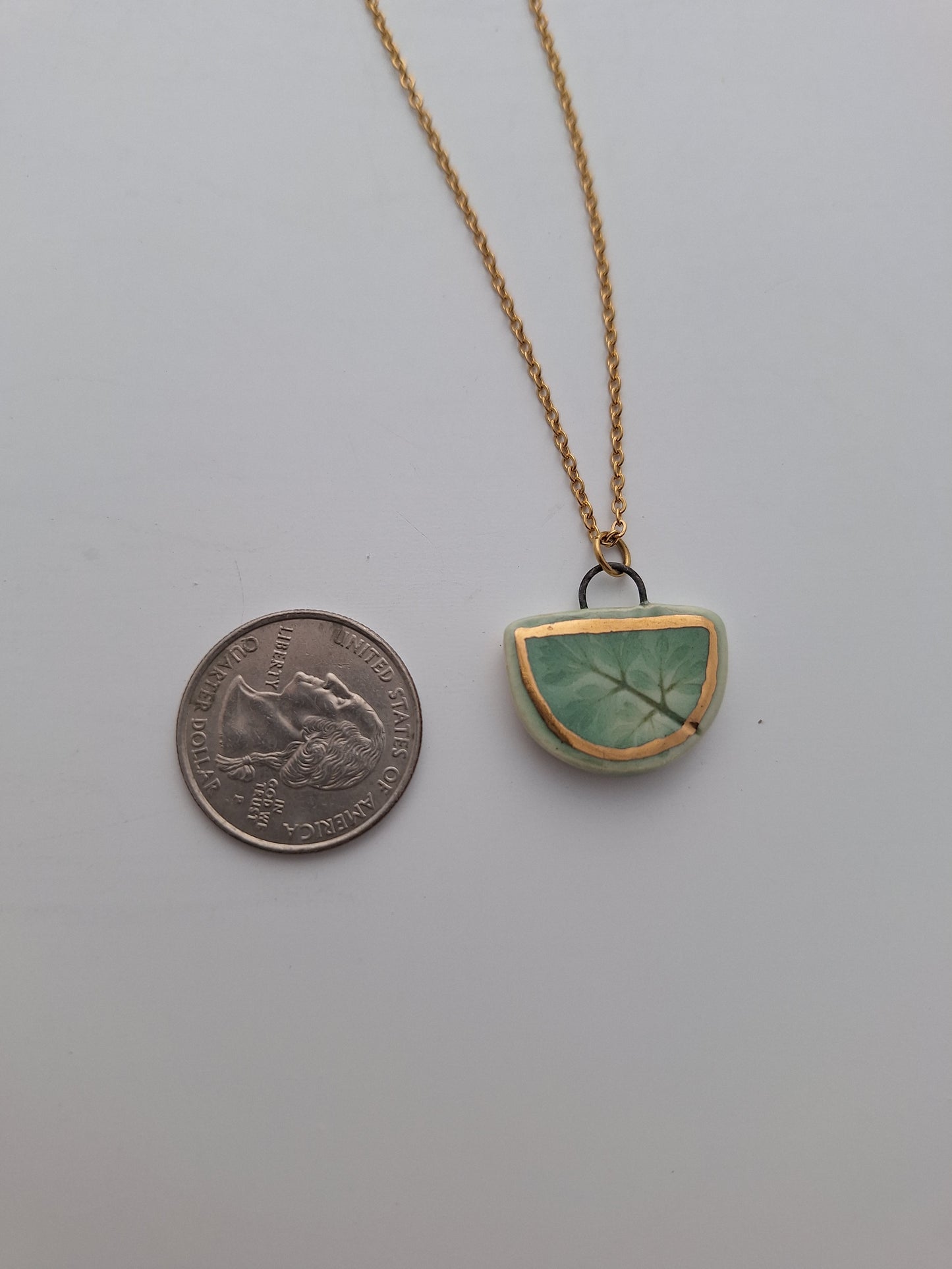 Little Fern Ceramic Necklace