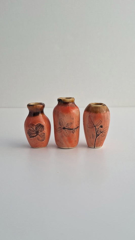 Tiny Vase Set - Peach