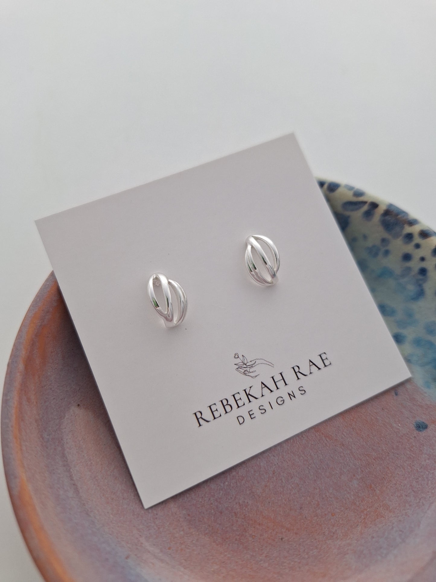 Woven Earrings, posts