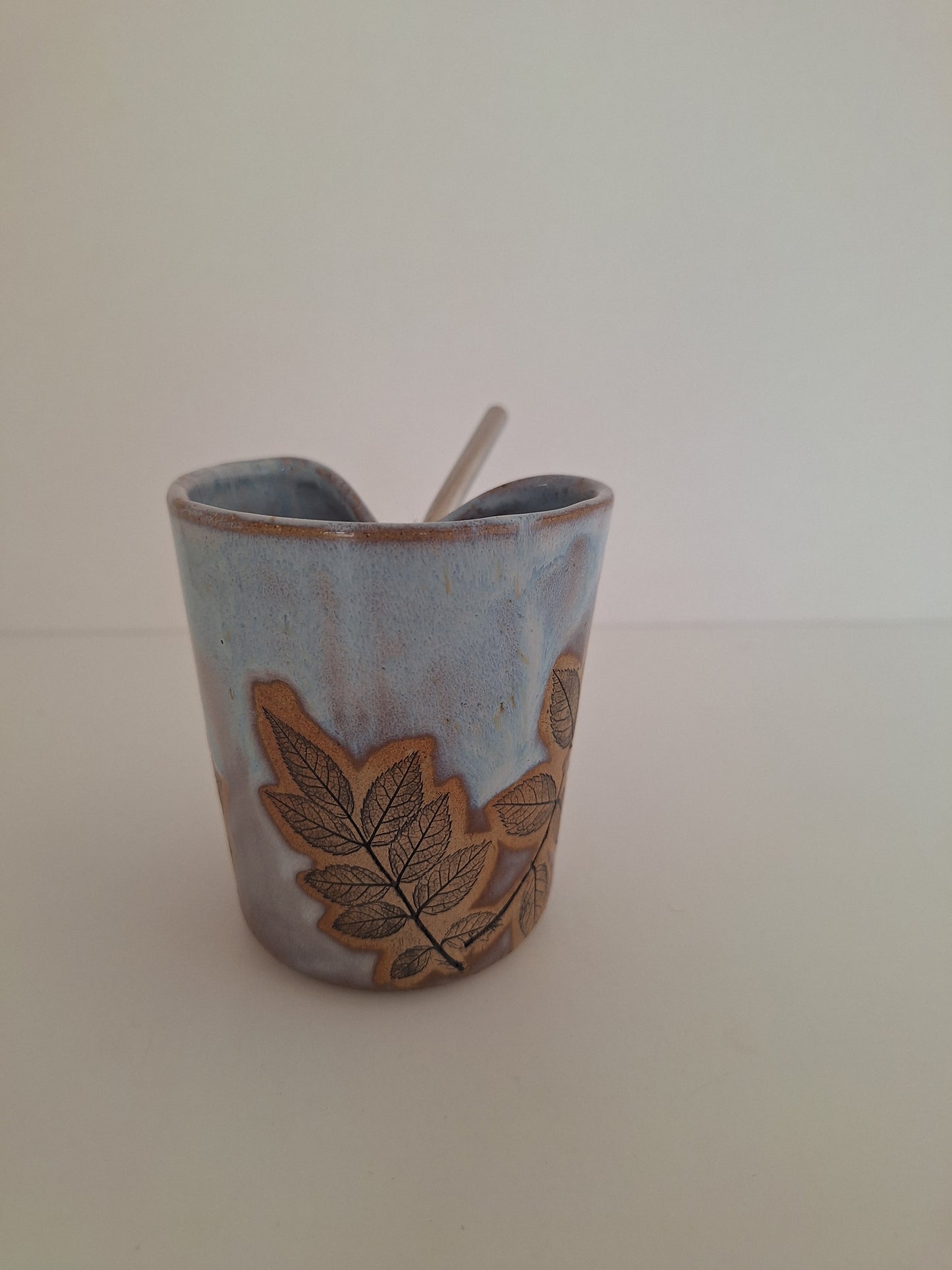 Cocktail Sipper - Botanical Imprint, multiflora rose - straw included