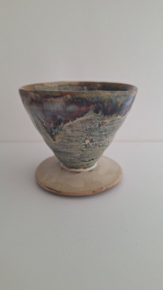Earthy Pour Over Coffee Dripper, Stoneware