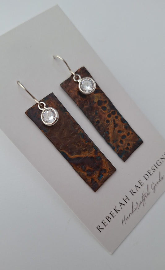 Patina Bar Earrings