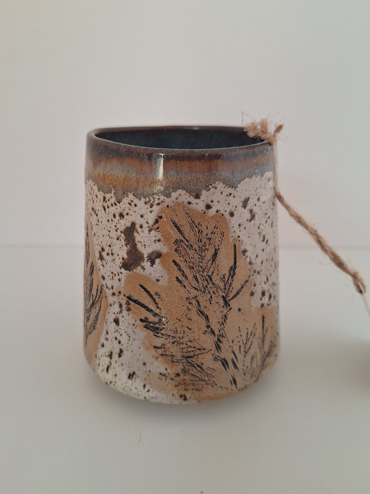 Botanical Tumbler - Juniper - Stemless Wine Cup, Mulled Cider, Cocktail