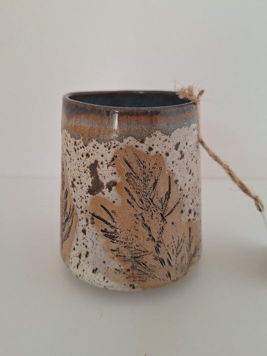 Botanical Tumbler - Juniper - Stemless Wine Cup, Mulled Cider, Cocktail