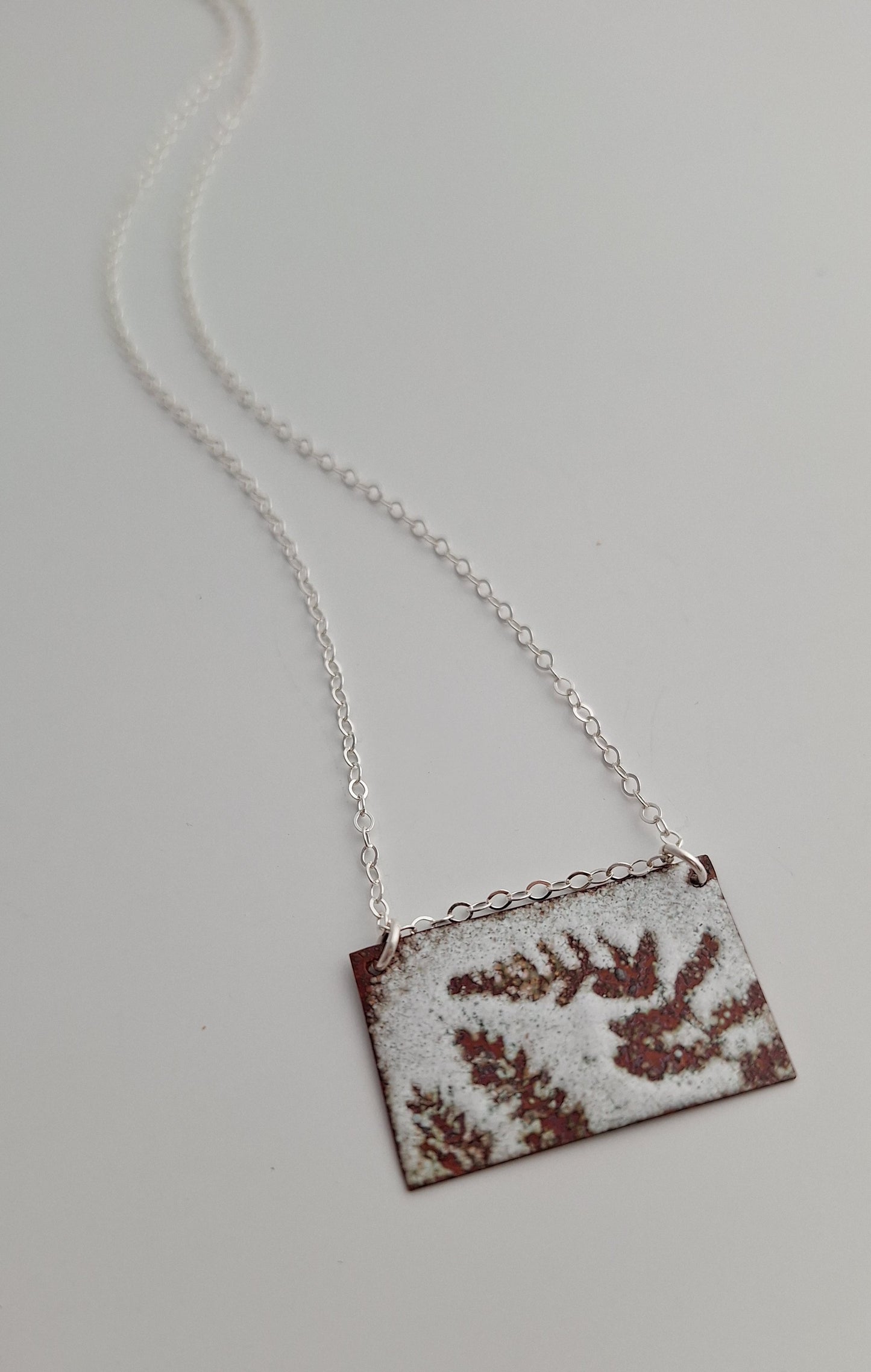 Patinaed Fern Necklace