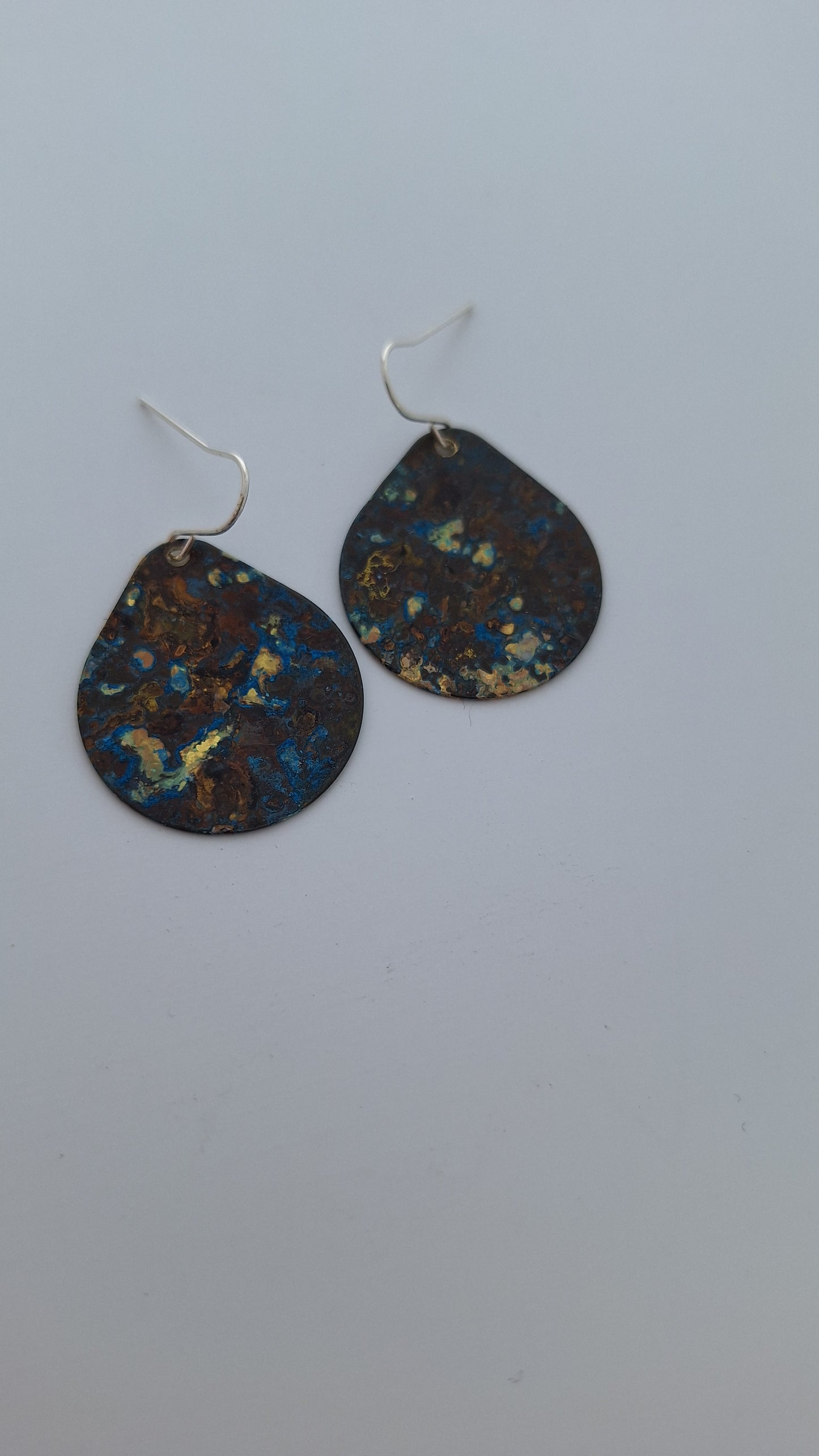 Patina Brass Earrings