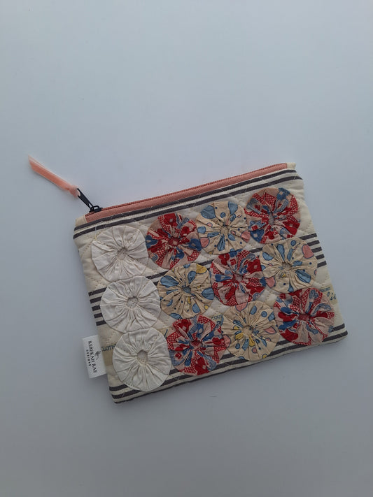 Heirloom Yo-yo Zipper Pouch