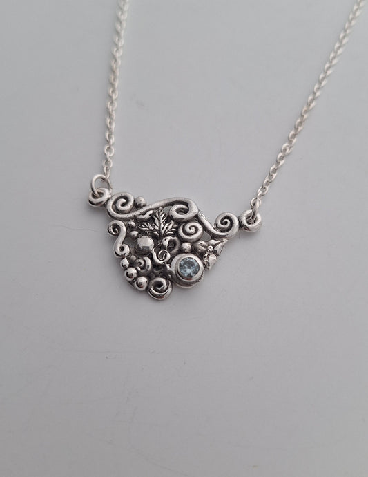 Sterling Silver Sugar Maple Leaf Necklace — One of a Kind Botanical Pendant