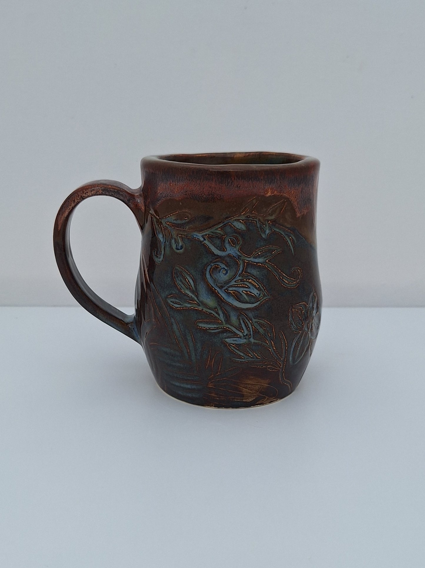 Earthy Carved Mug