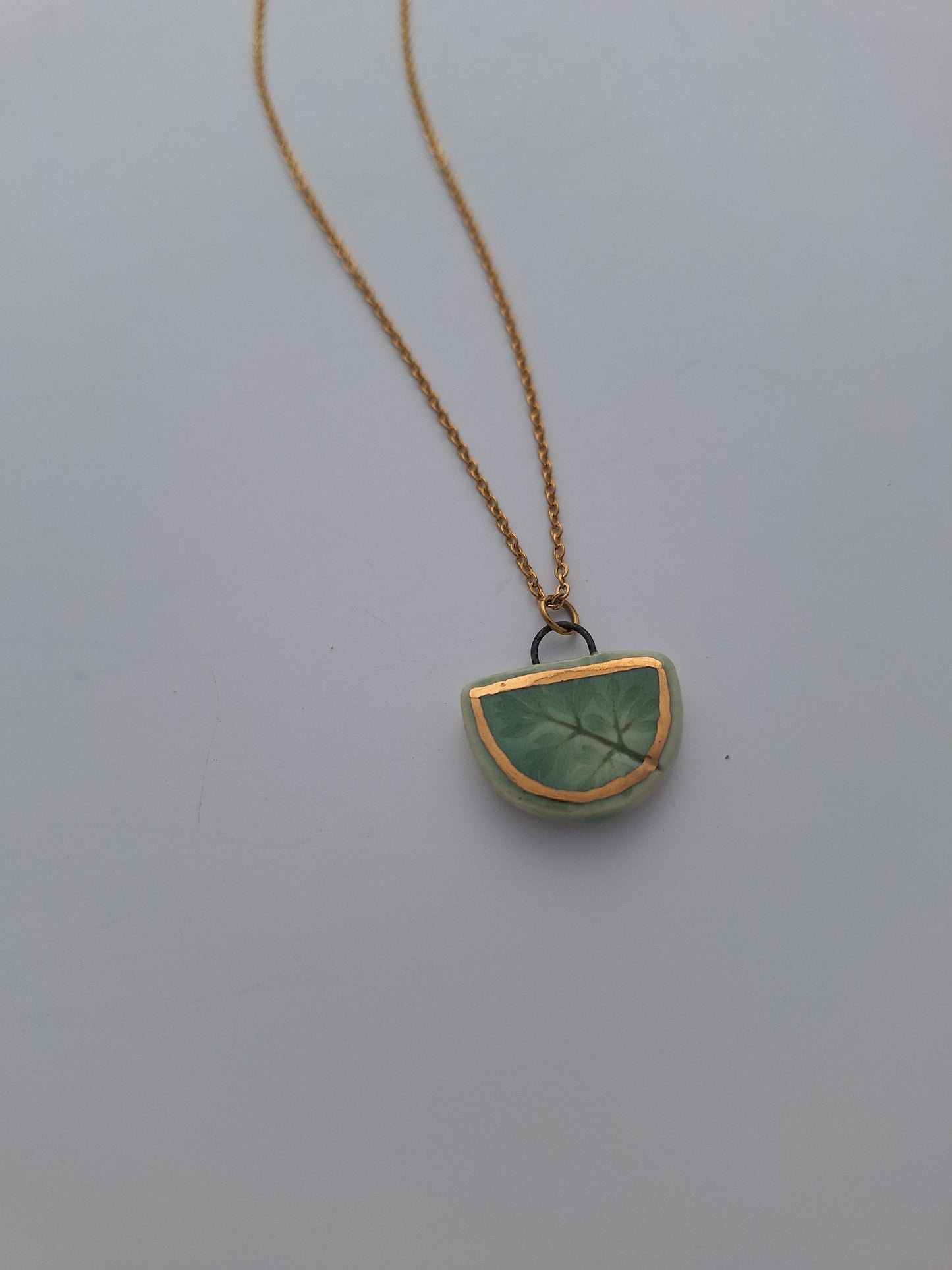 Little Fern Ceramic Necklace