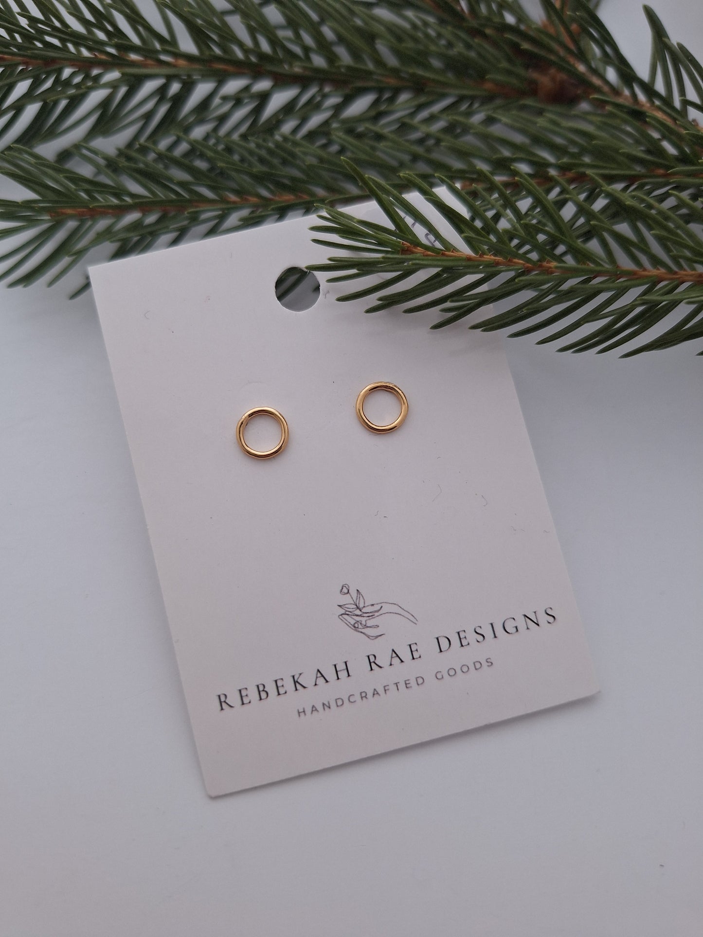 Round Post Earrings, small