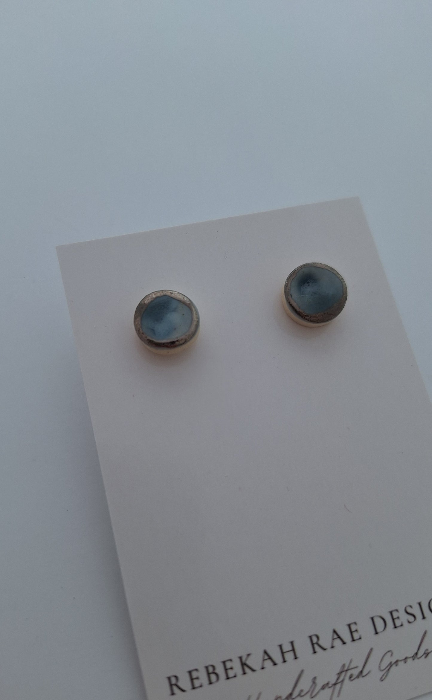 Porcelain Earrings - Sterling posts