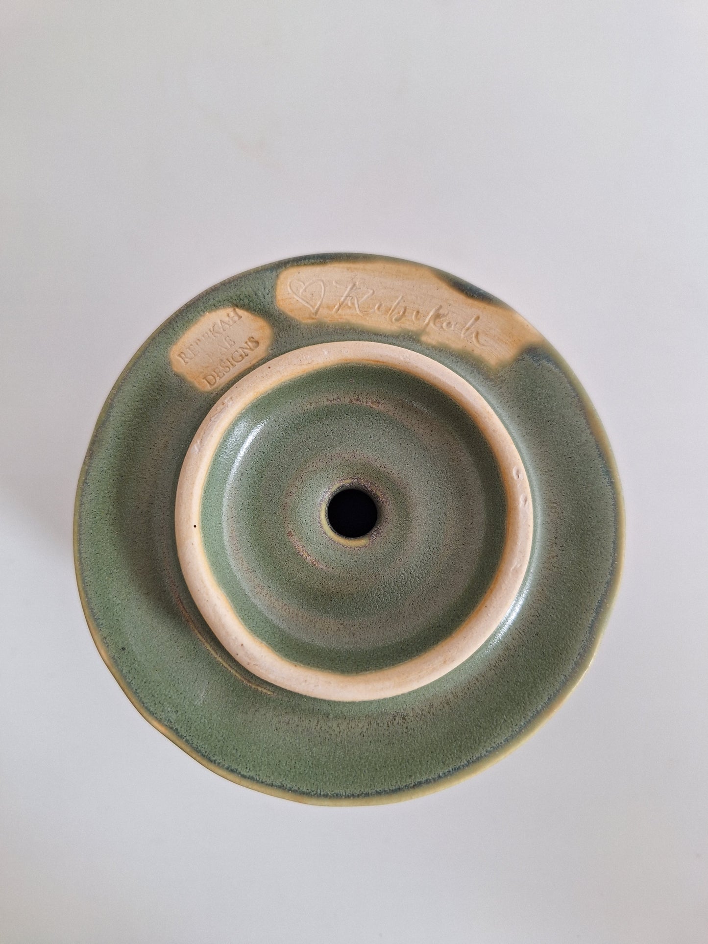 Hand-Carved Pour Over Coffee Dripper, Stoneware