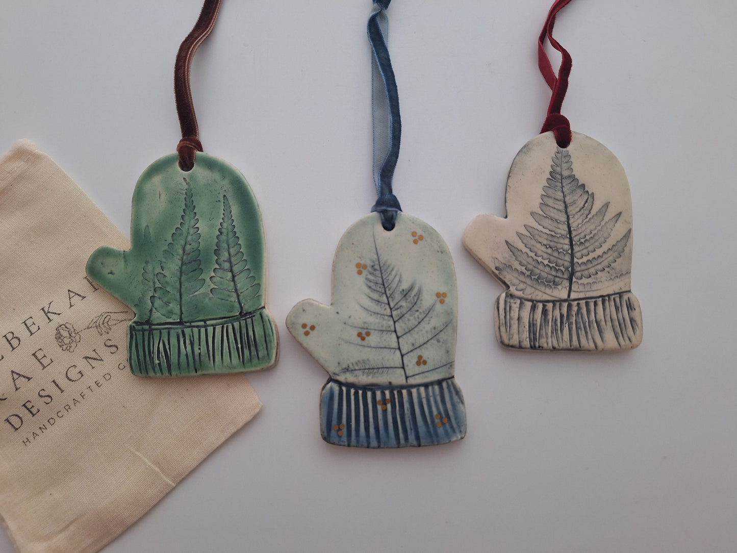 Fern Mitten Ornaments