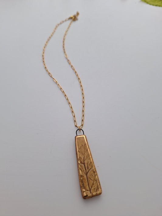 Wild Carrot Ceramic Necklace