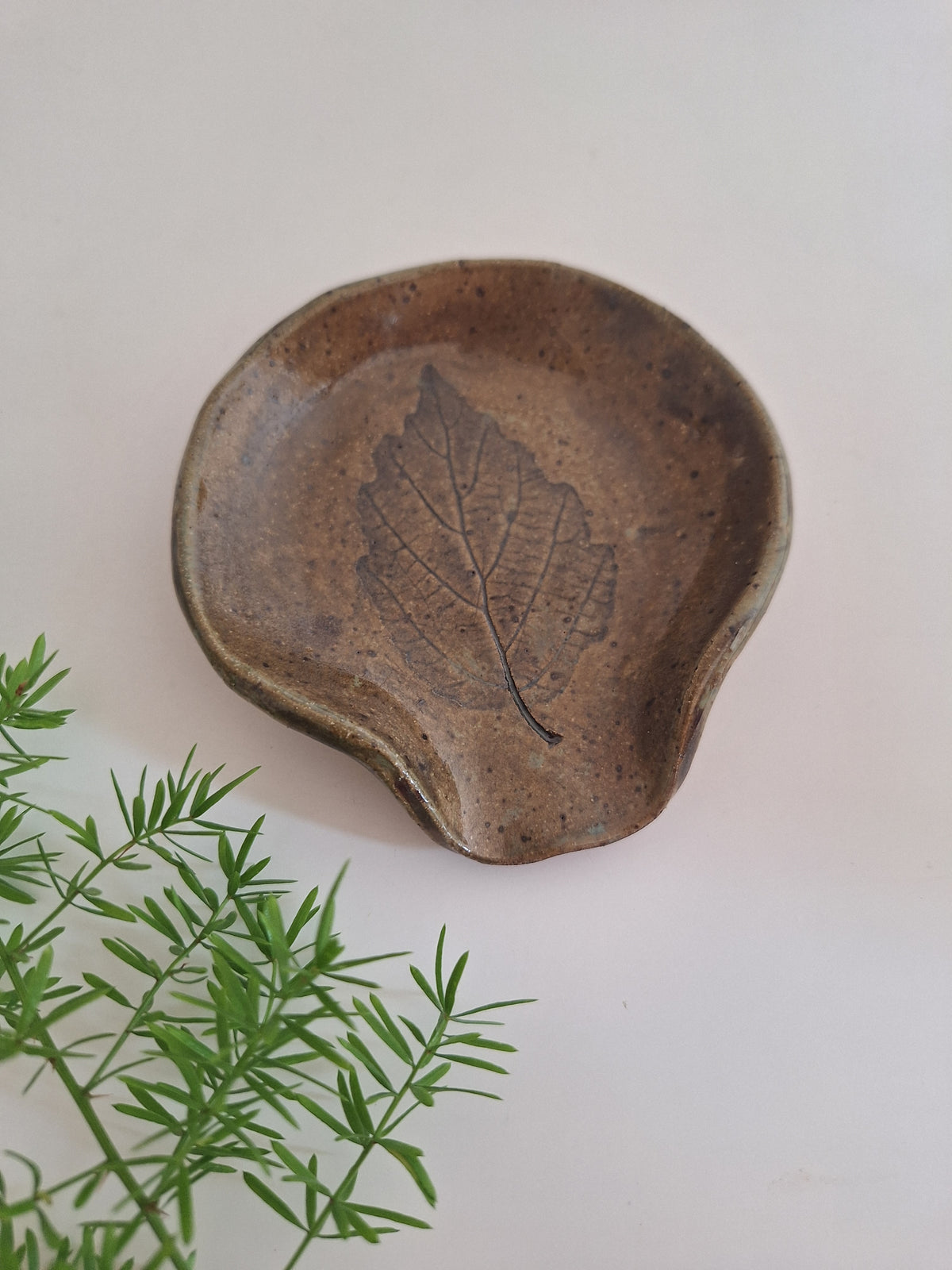 Spoon Rest - Witch hazel leaf