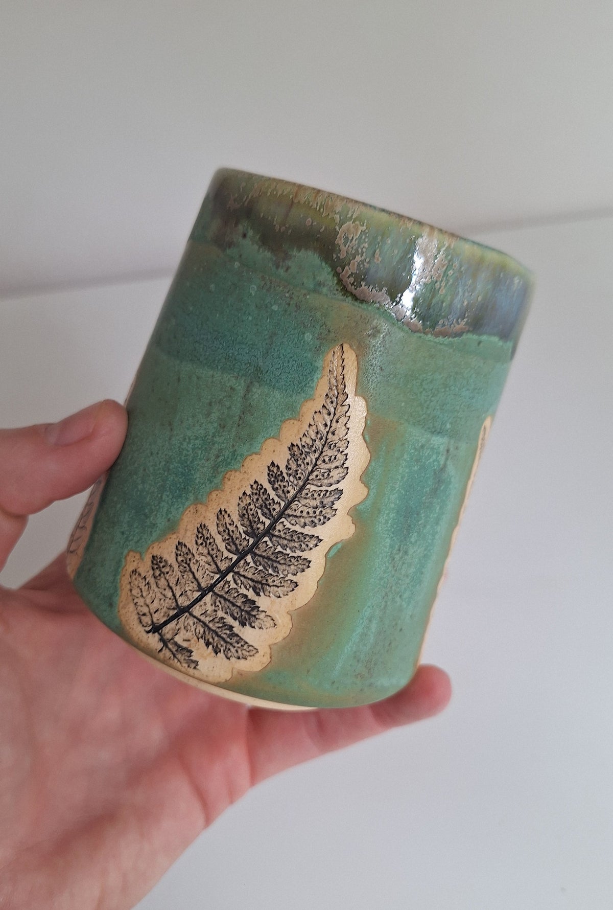 Fern Tumbler - Botanical imprint