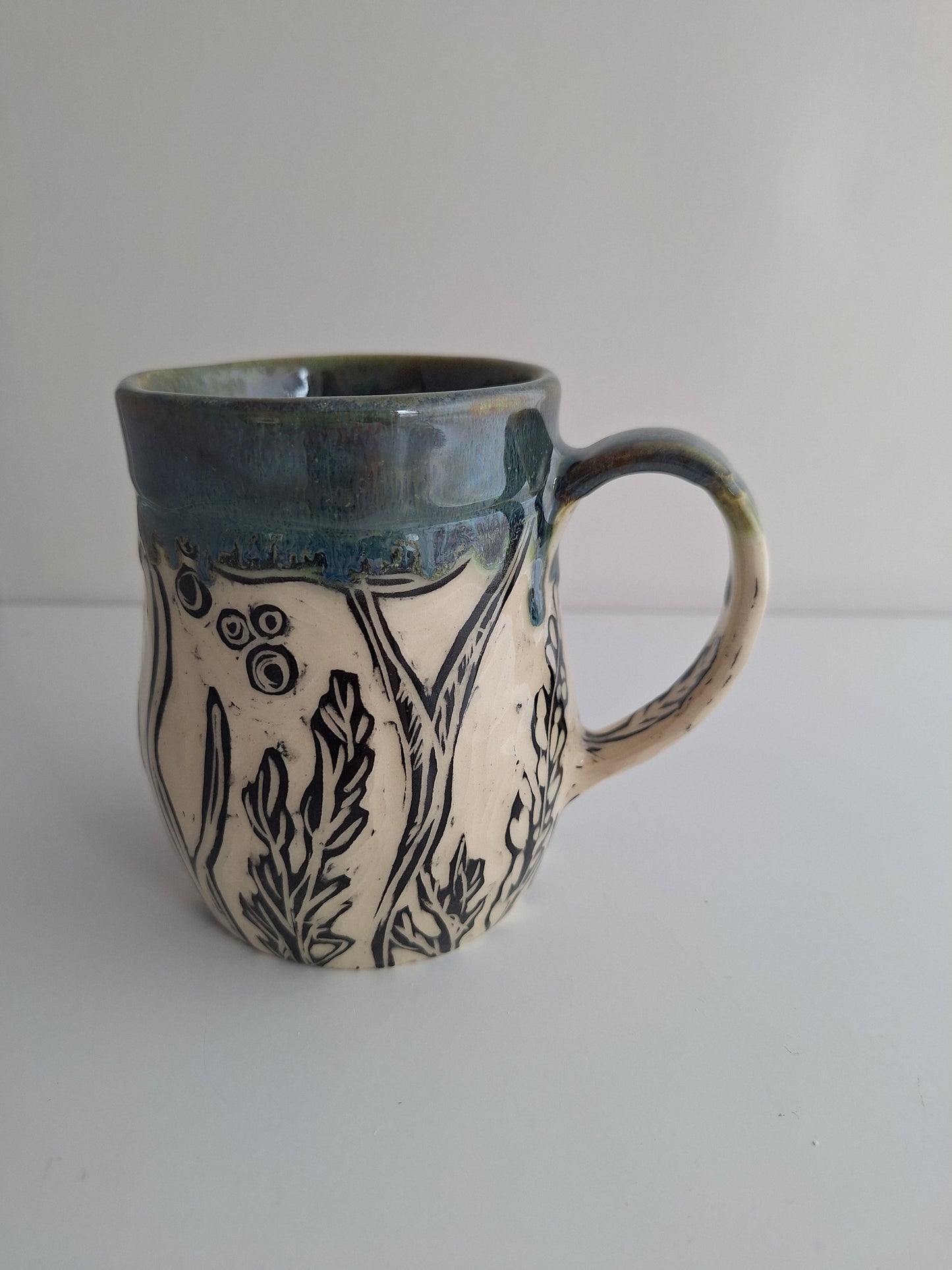 Hand-carved Fish Mug