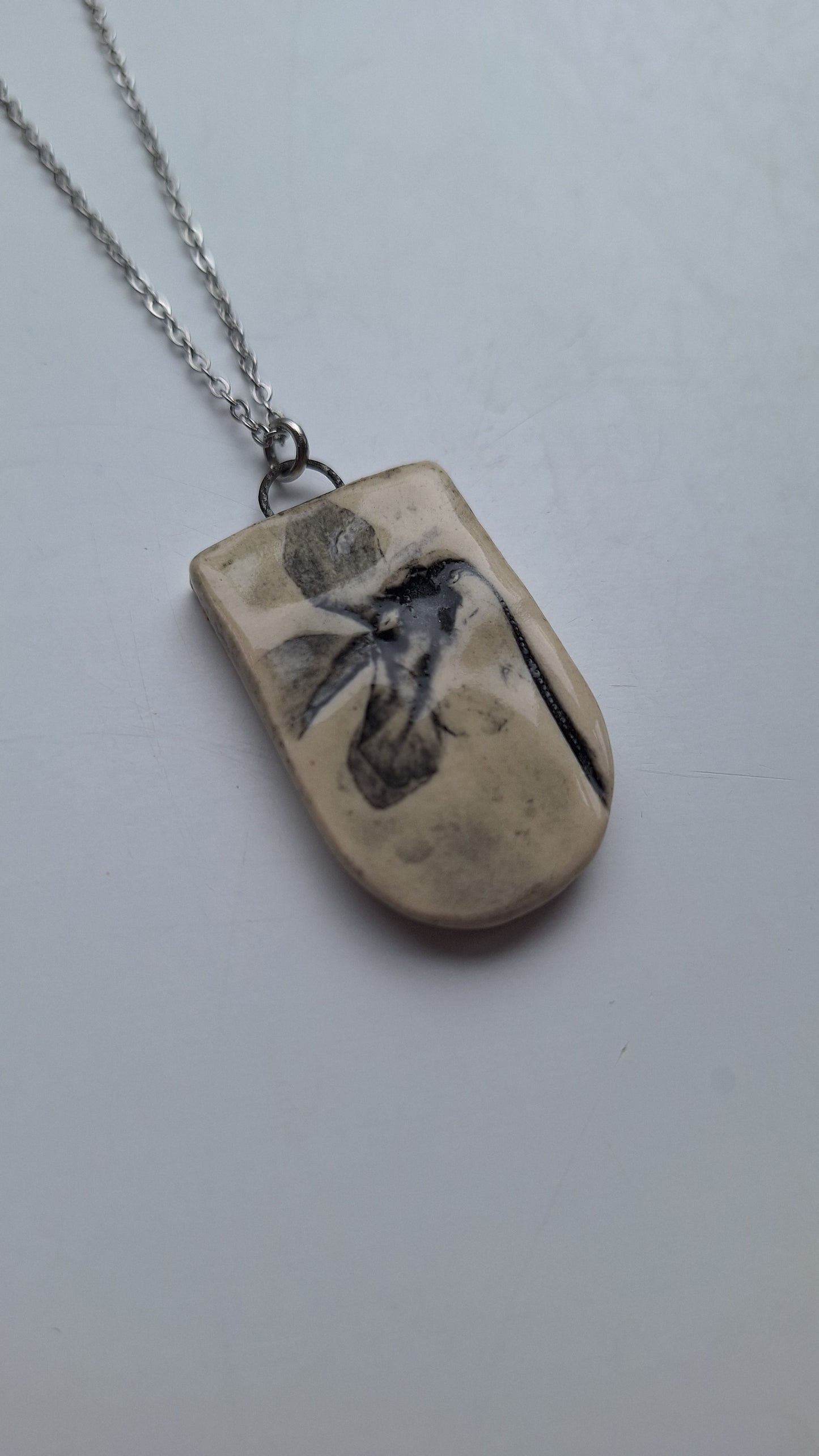 Wild Violet Ceramic Necklace