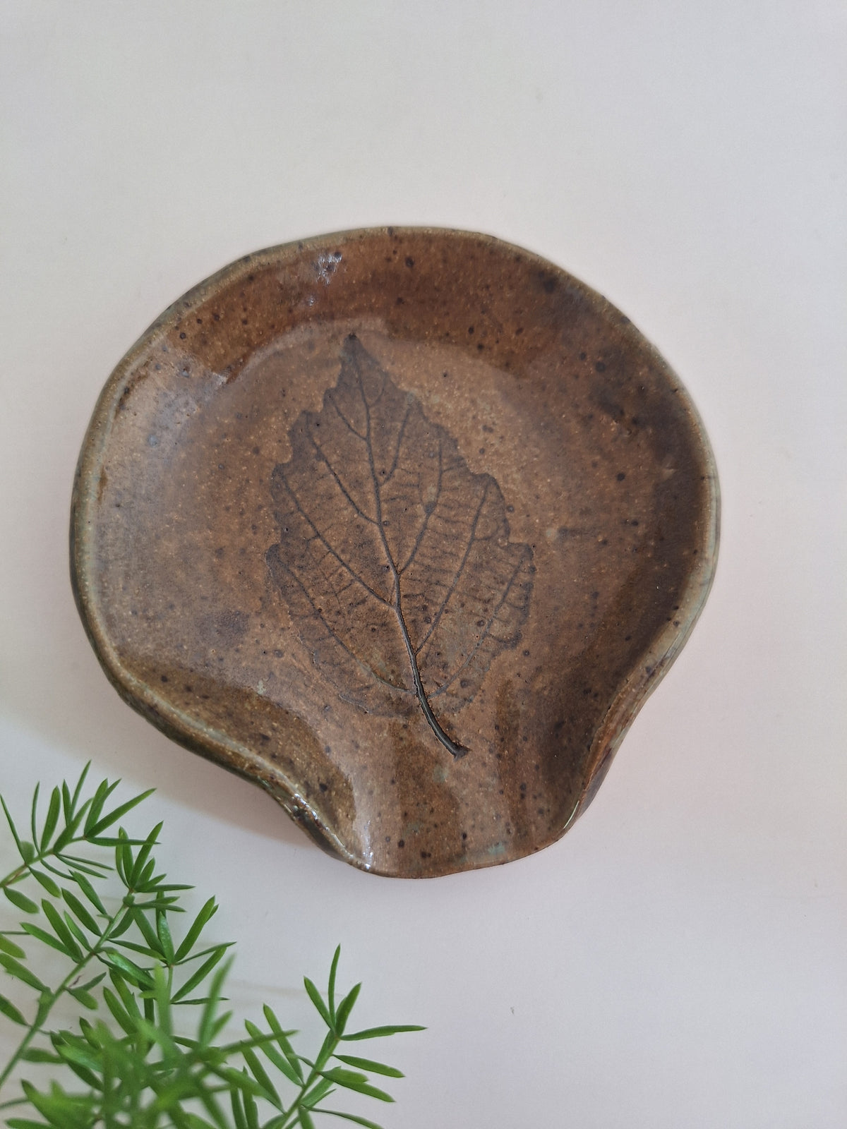 Spoon Rest - Witch hazel leaf