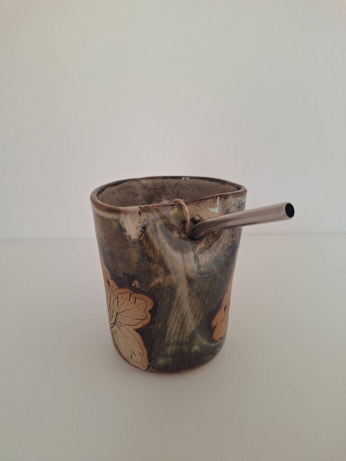 Cocktail Sipper - Botanical Imprint, rue anemone - straw included