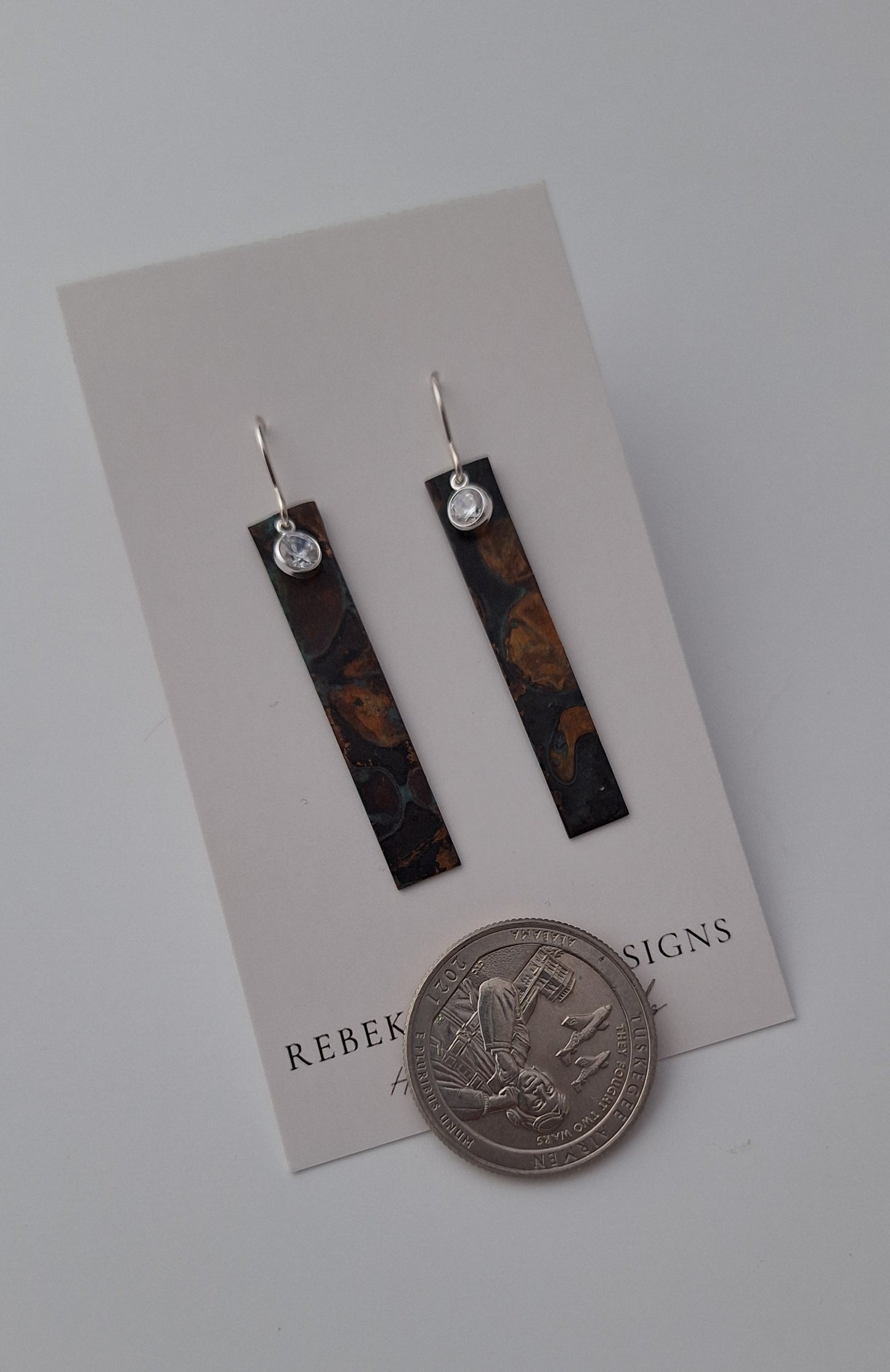 Patina Bar Earrings