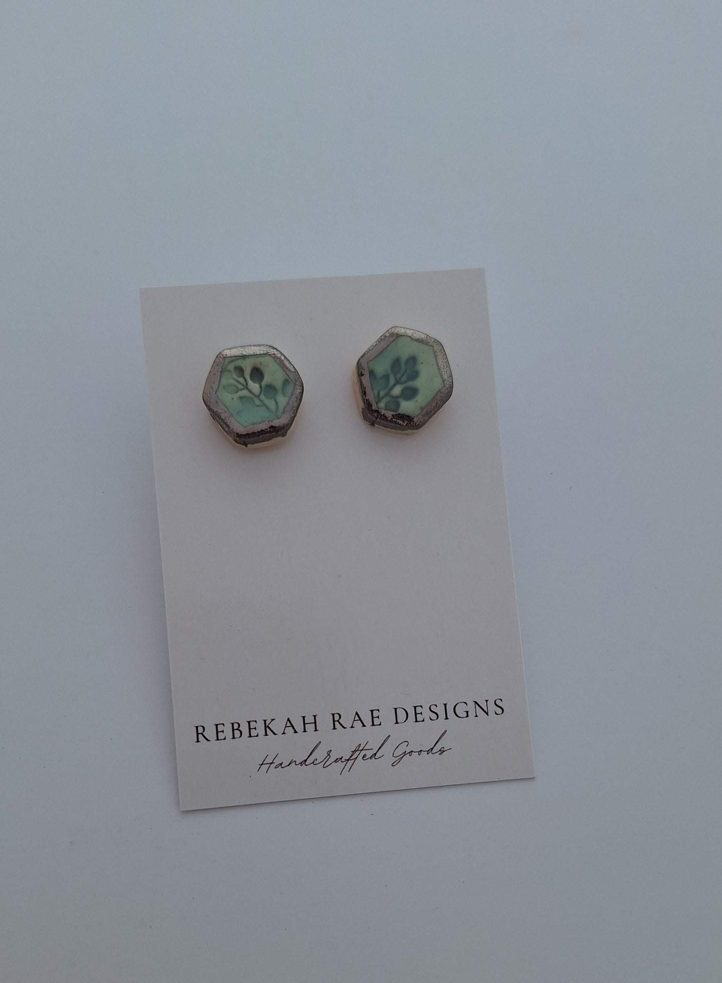 Porcelain Earrings - Sterling posts