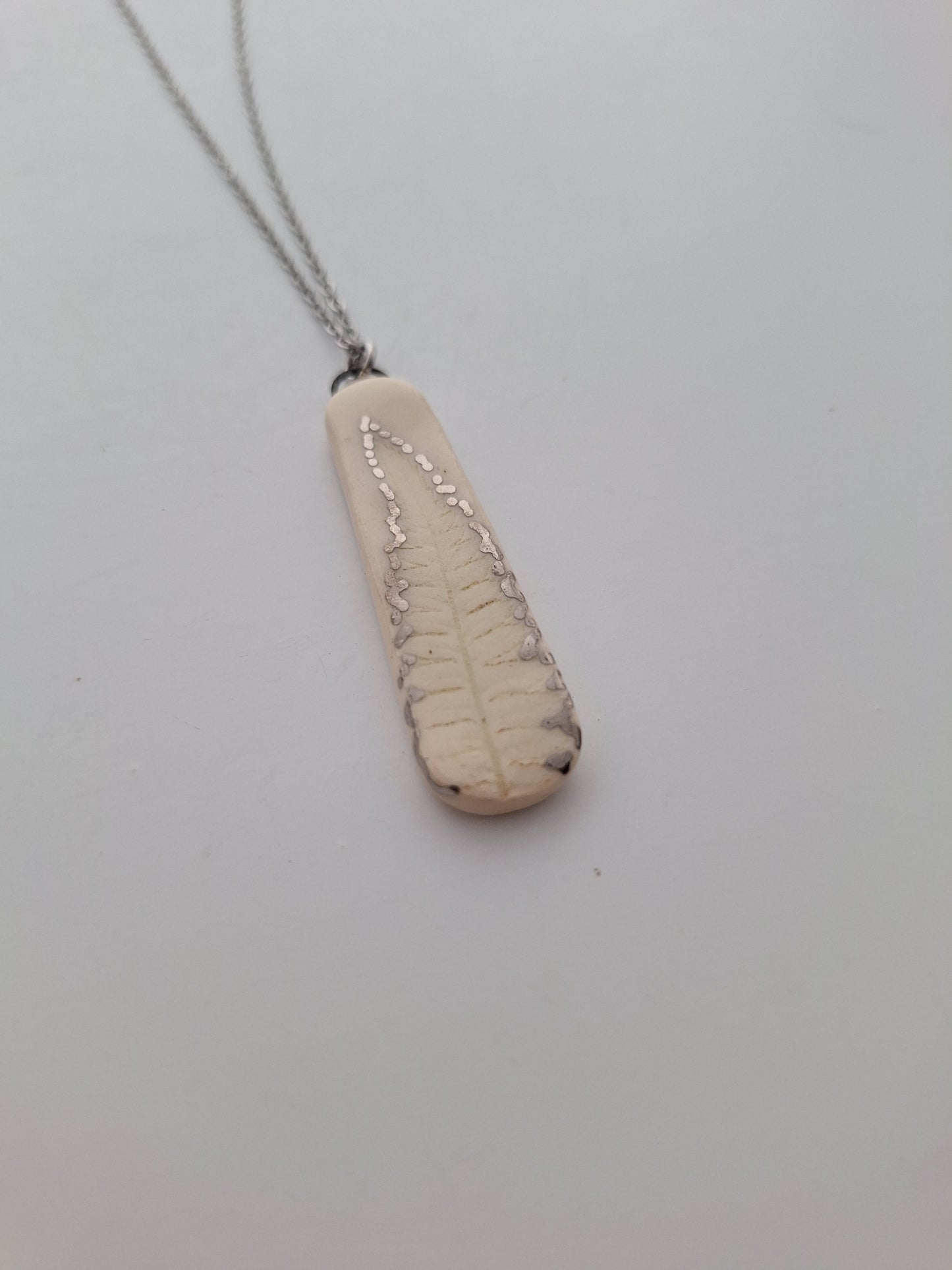Wild fern Ceramic Necklace