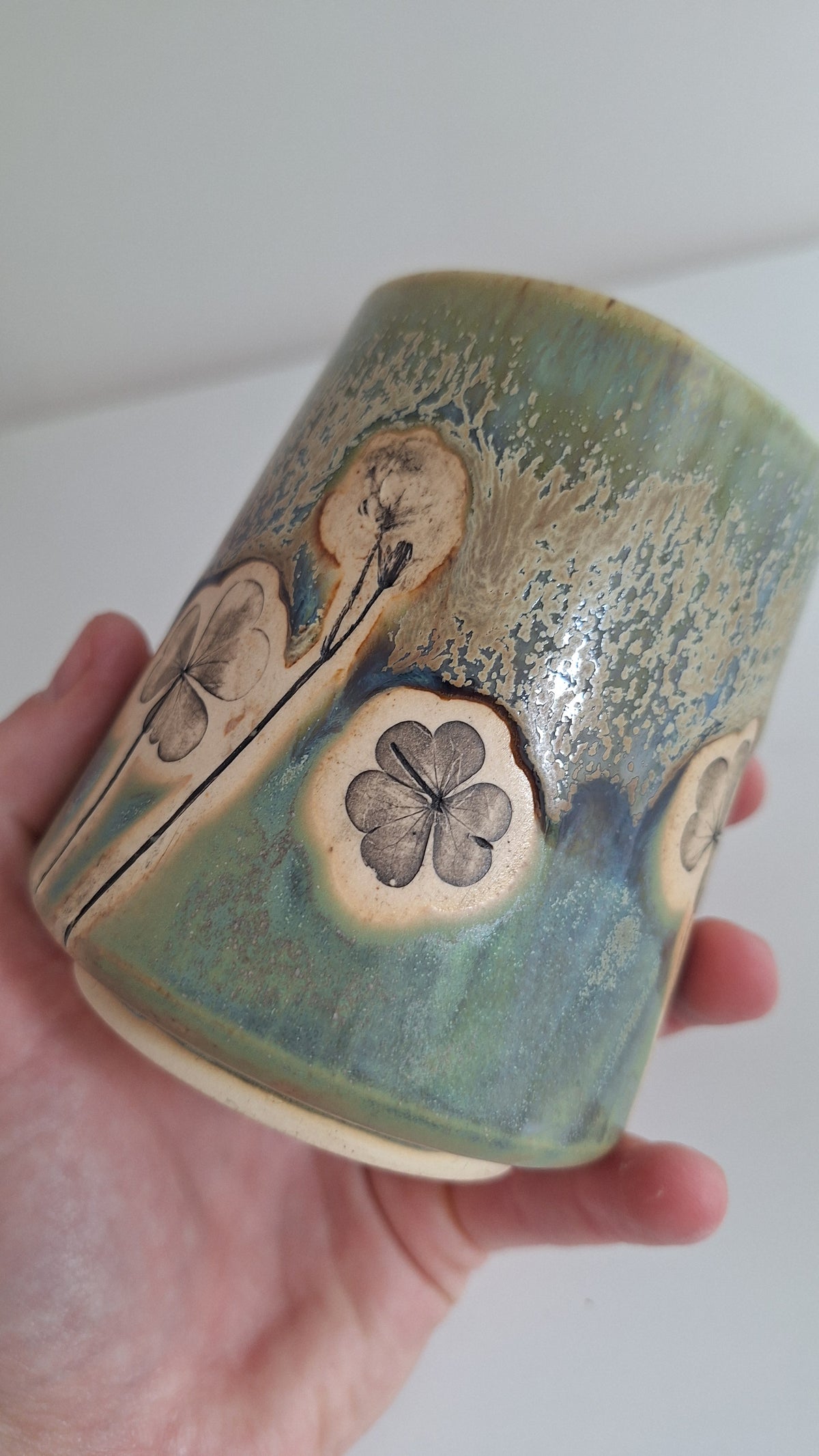 Wood Sorrel Tumbler - Botanical imprint