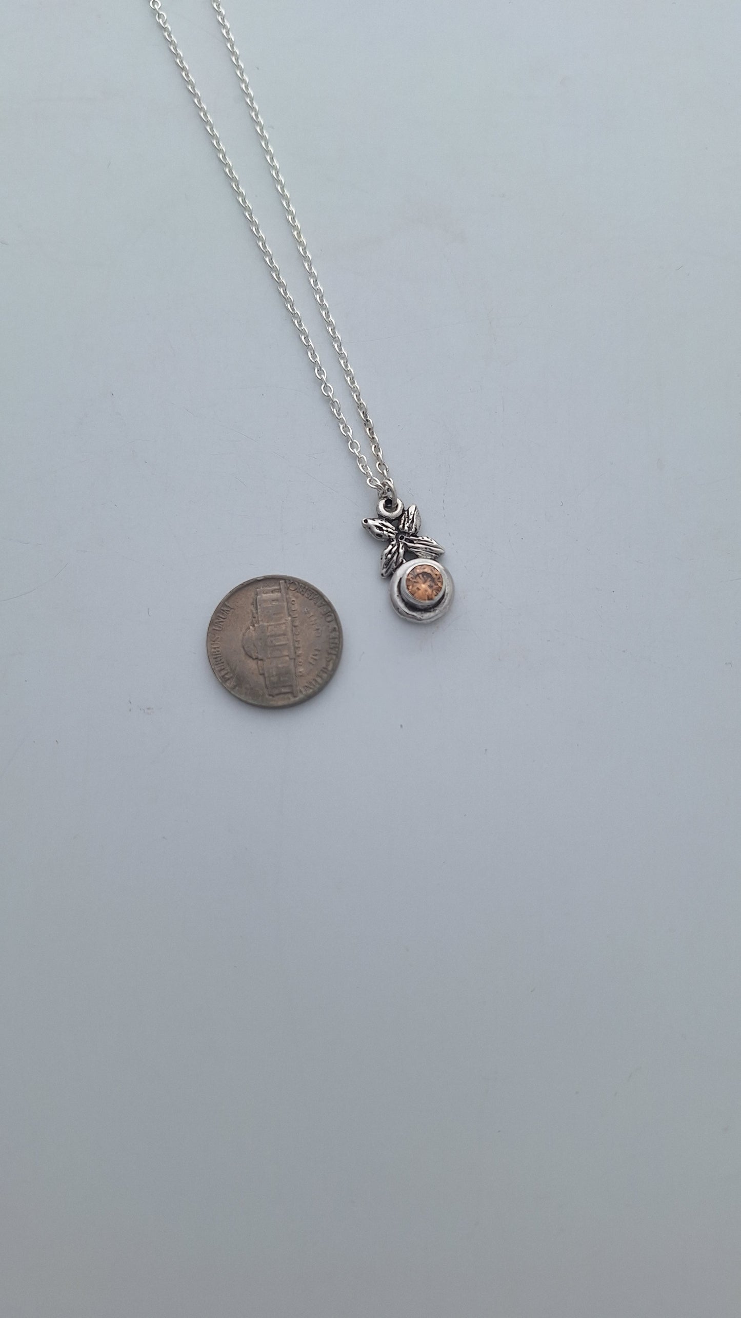 Sterling Silver Bluet Flower Necklace – One of a Kind