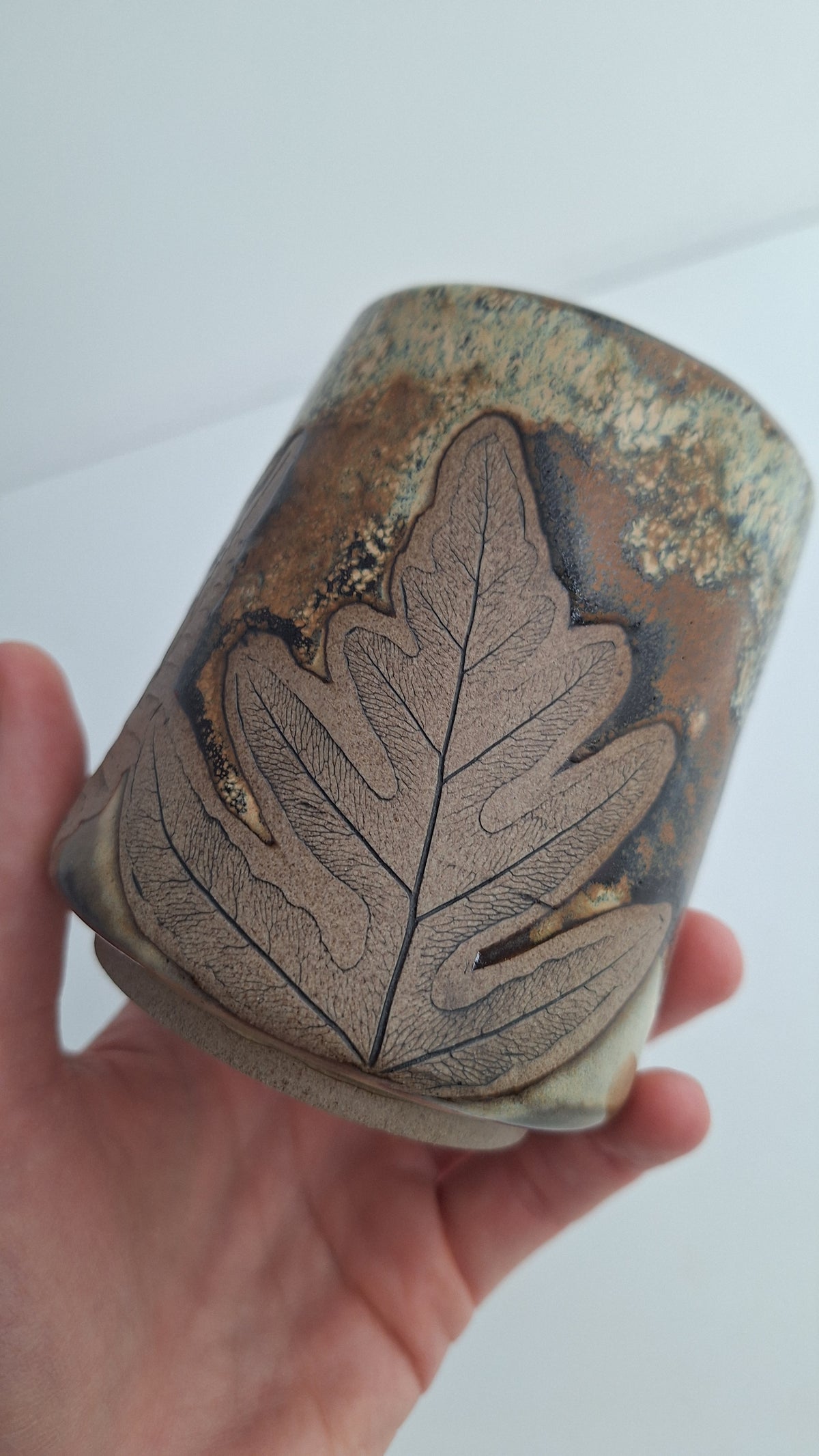Fern Tumbler - Botanical imprint