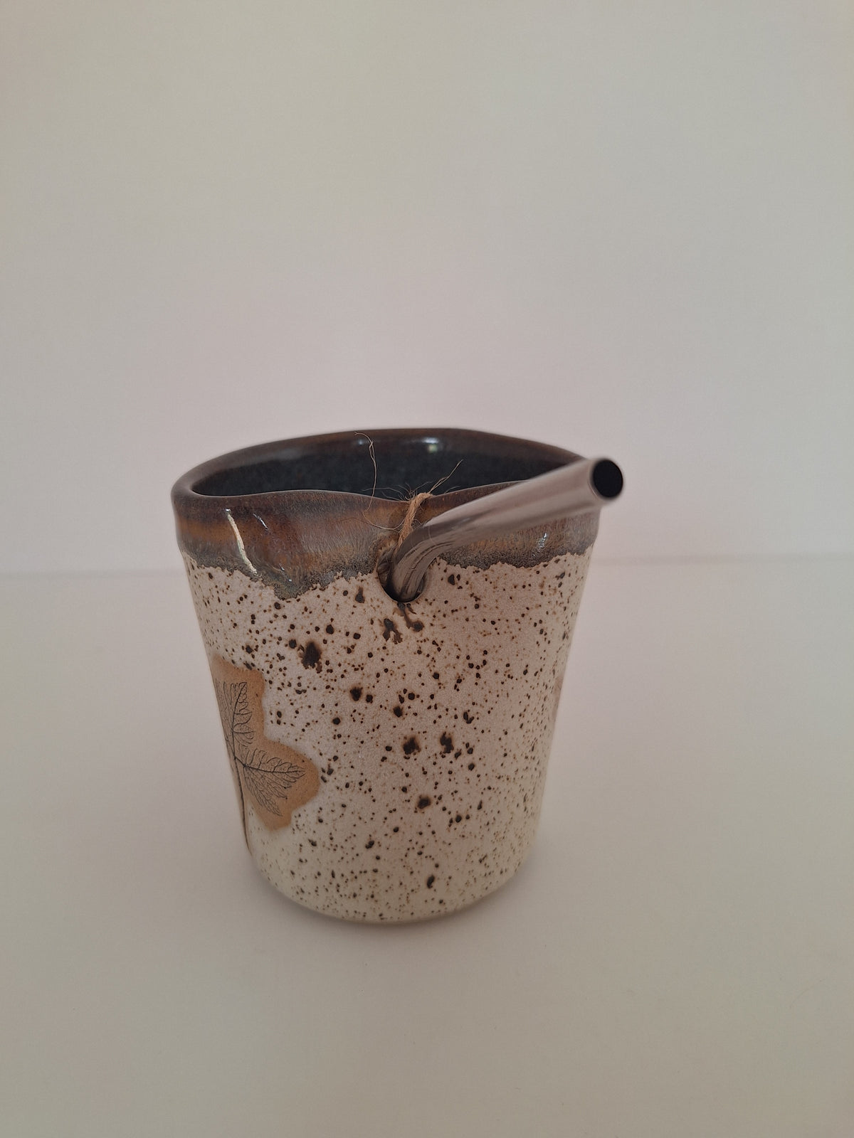 Cocktail Sipper - Botanical Imprint, wild flora - straw included