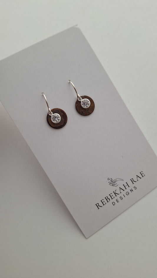 Tiny Moonbeam Earrings