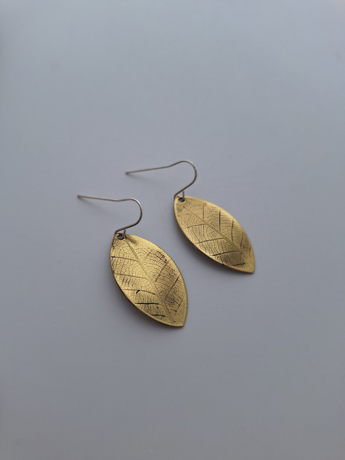 Pressed Leaf Earrings