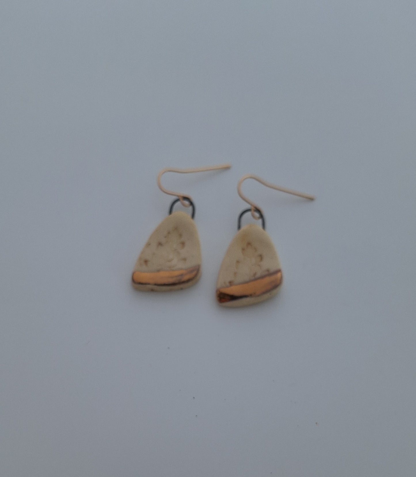 Porcelain Earrings - gold