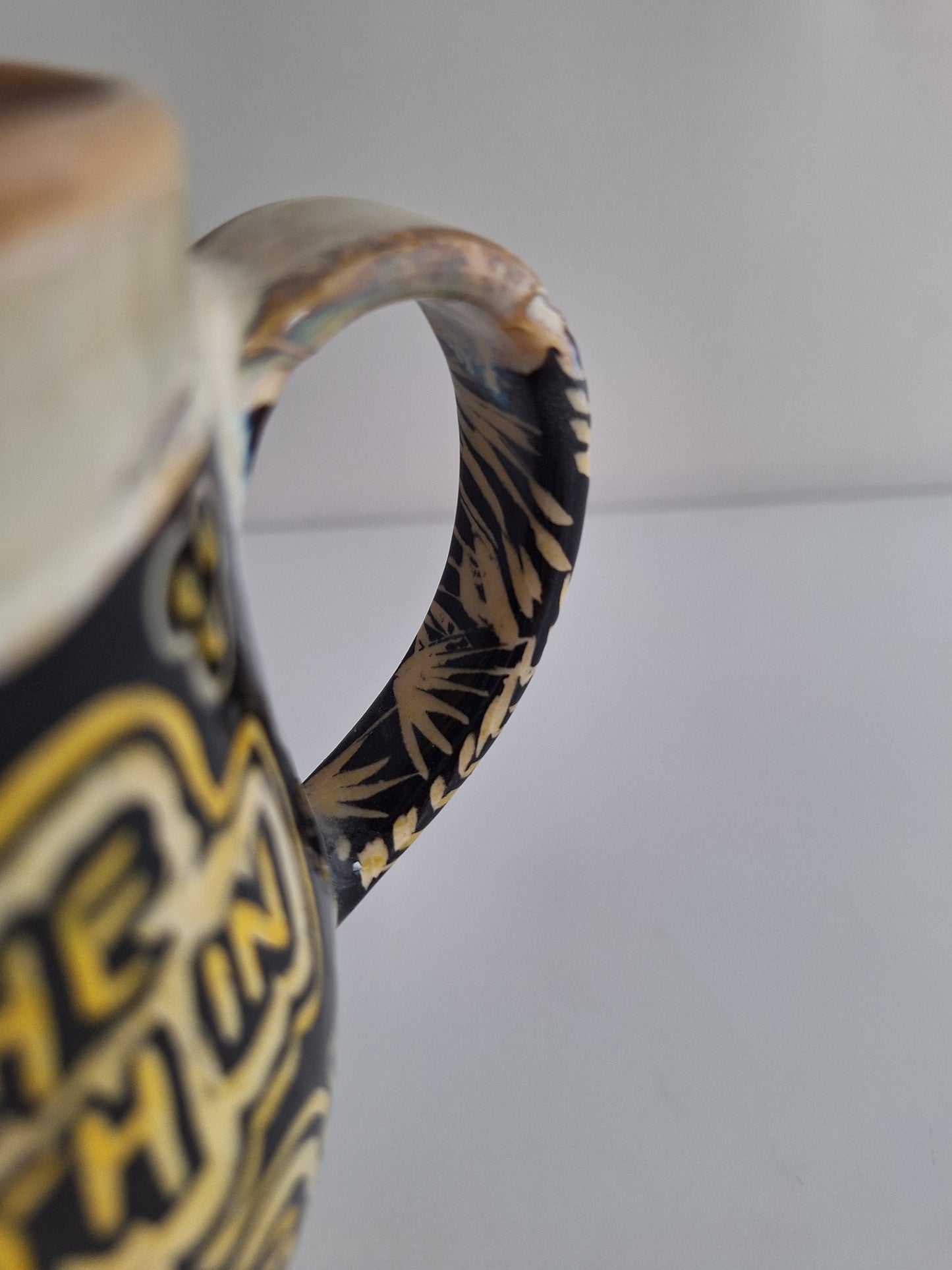Hand-carved Strength in Softness Mug