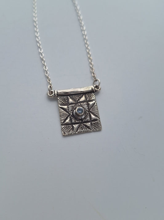 Sawtooth Star Necklace