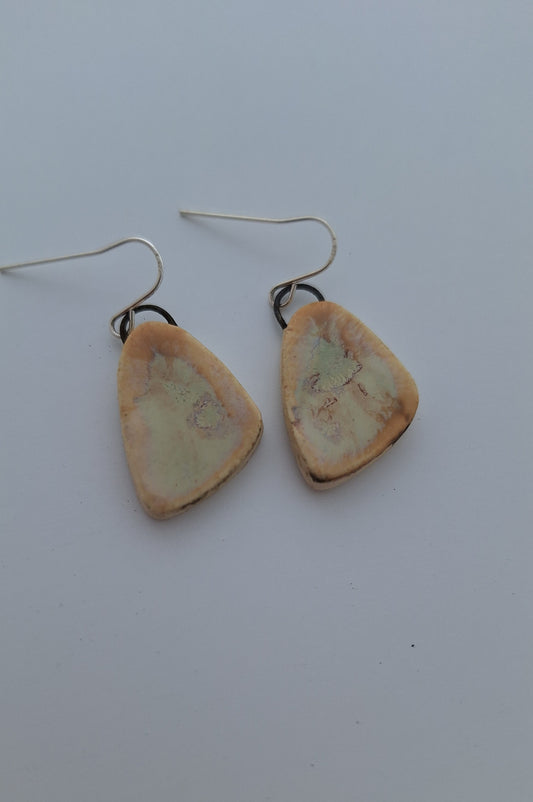 Porcelain Earrings - Sterling