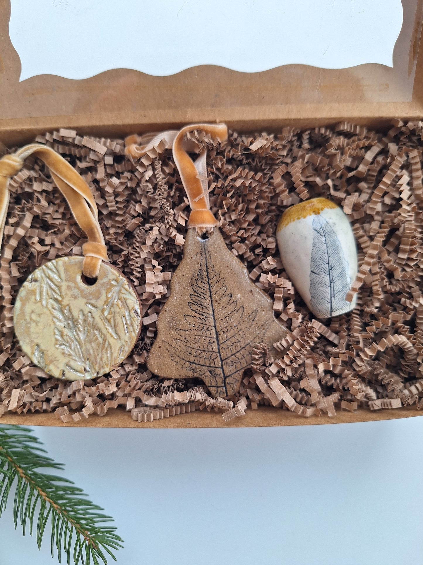 Boxed Gift Set - Ornaments and Tiny vase