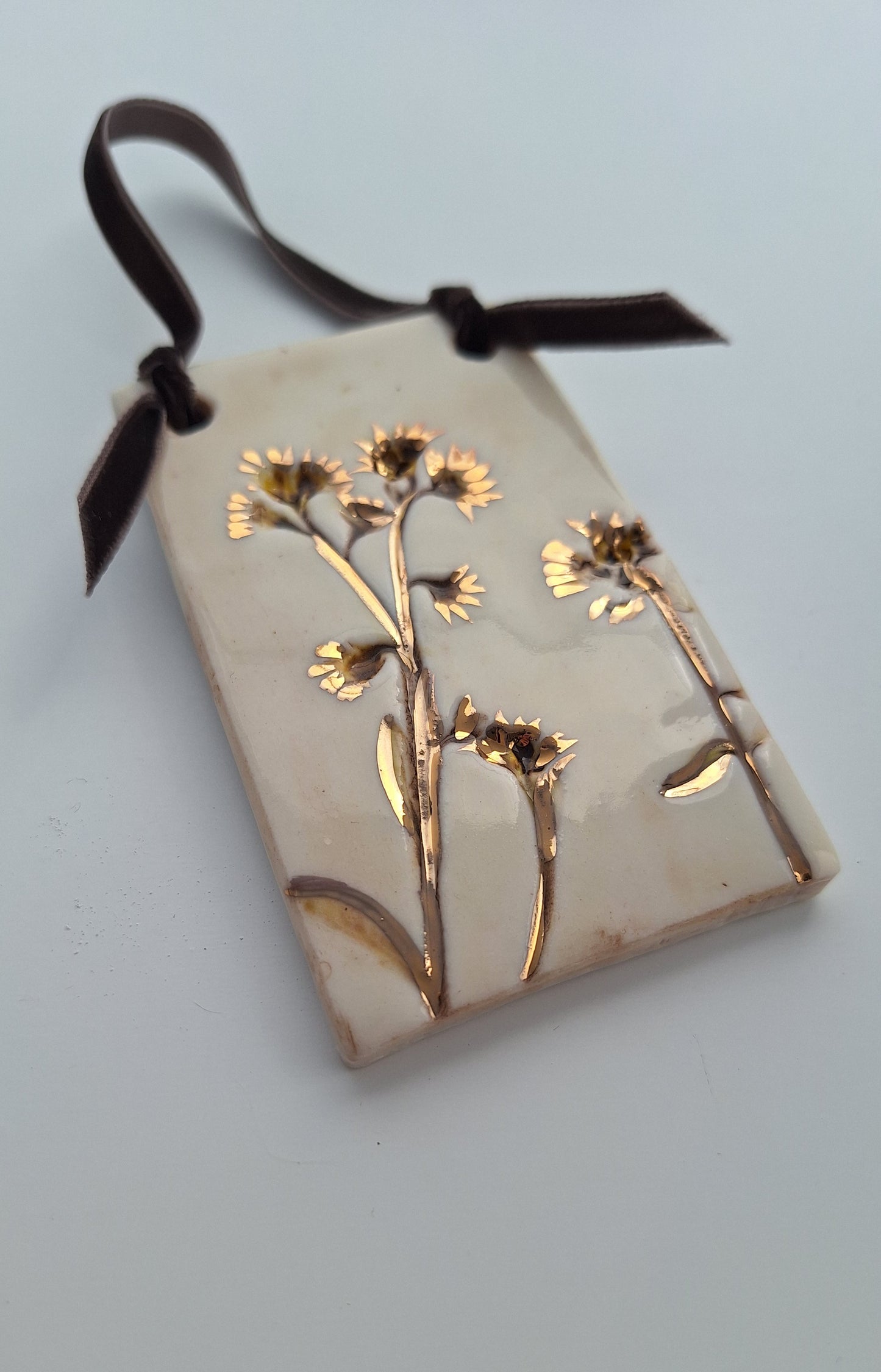 Pressed Flower Plaque - Erigeron