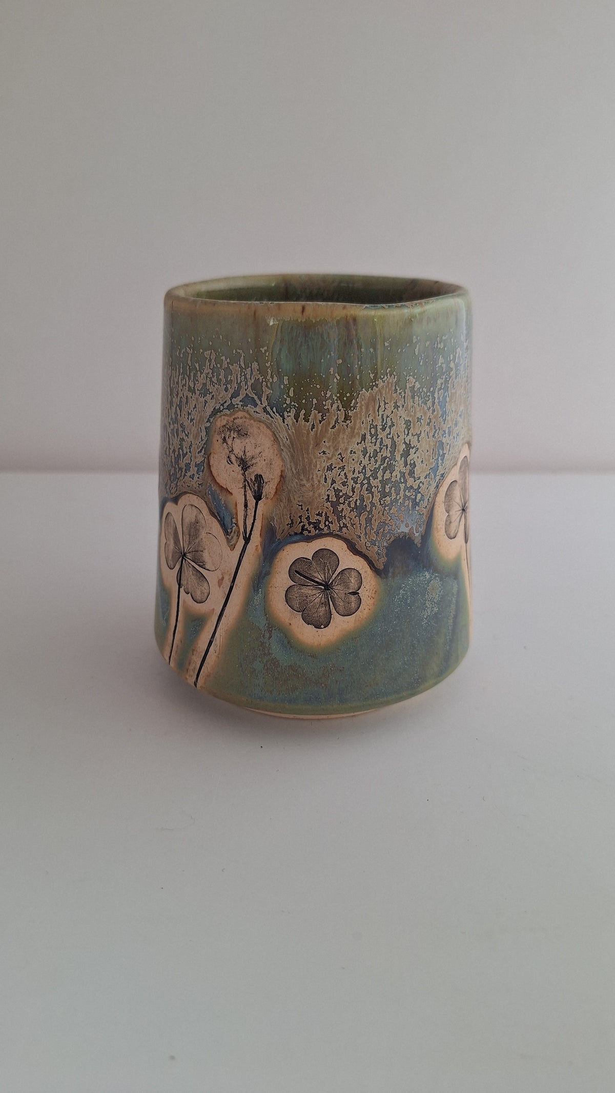 Wood Sorrel Tumbler - Botanical imprint
