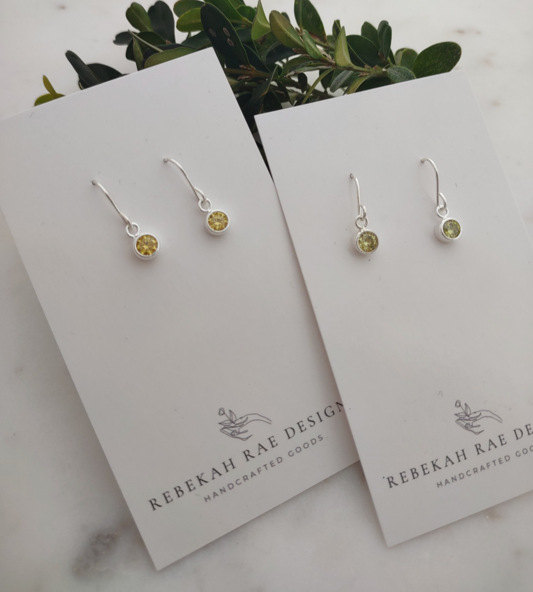 Pebble Birthstone Earrings