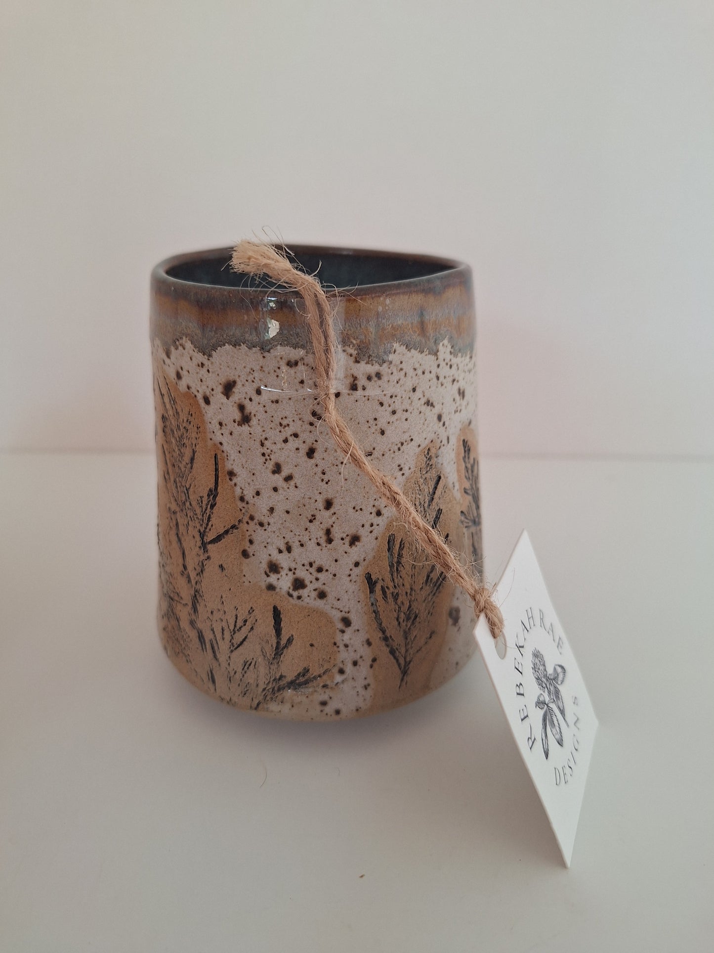 Botanical Tumbler - Juniper - Stemless Wine Cup, Mulled Cider, Cocktail
