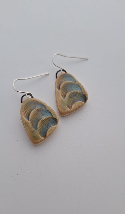 Porcelain Earrings - Sterling