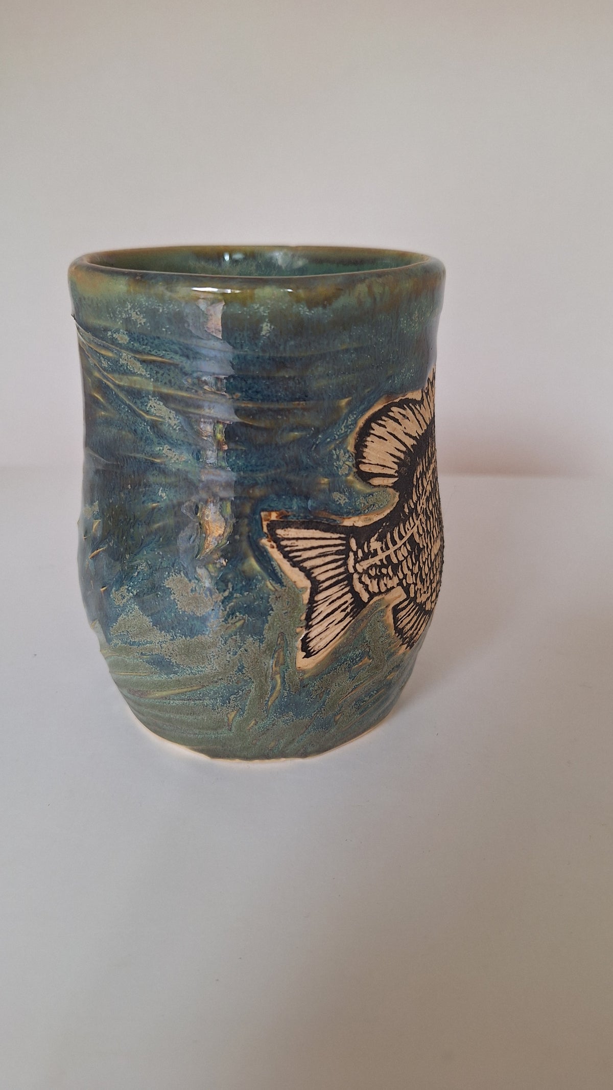 Bluegill Mug - Hand carved / sgraffito