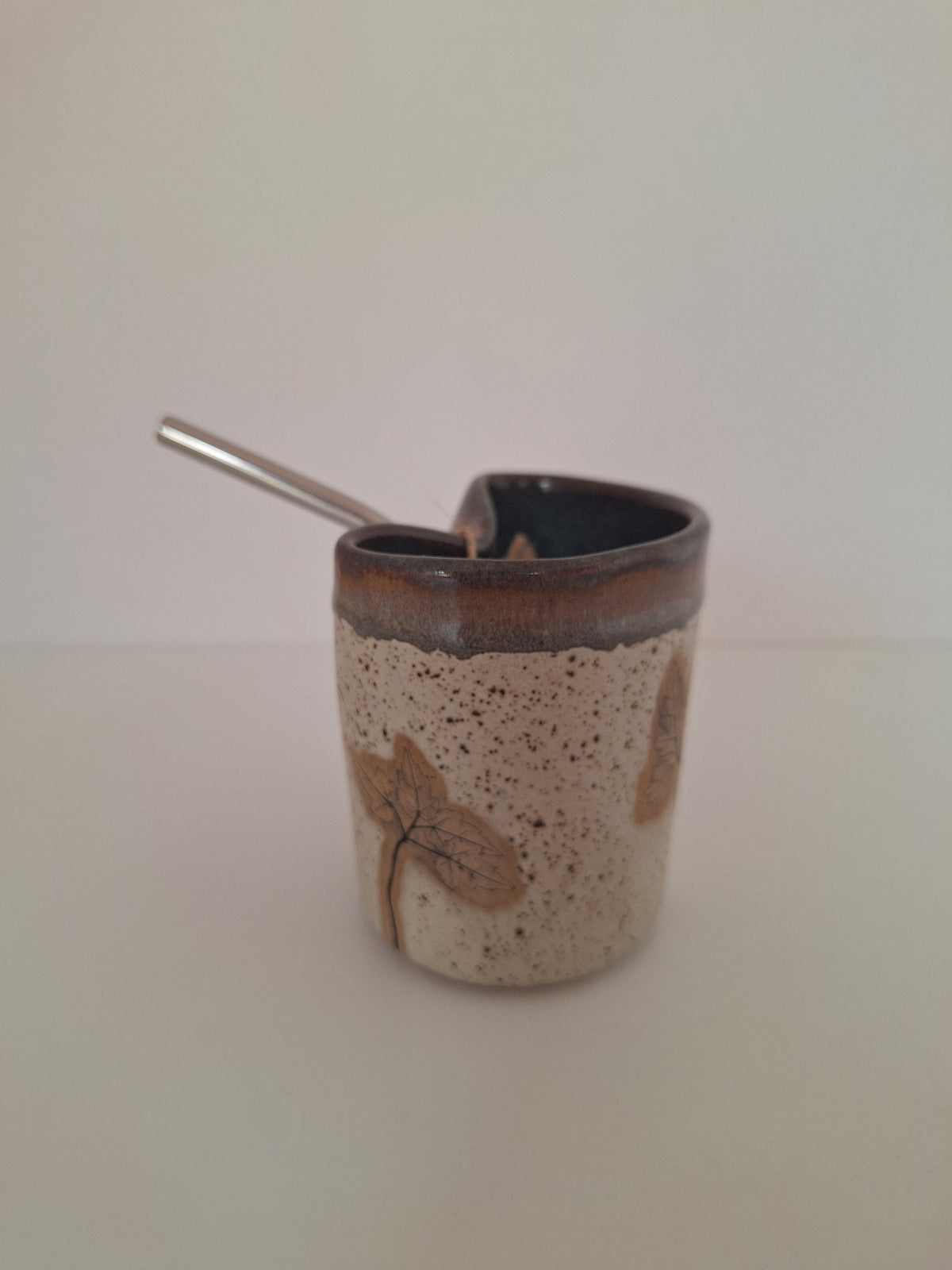 Cocktail Sipper - Botanical Imprint, wild flora - straw included