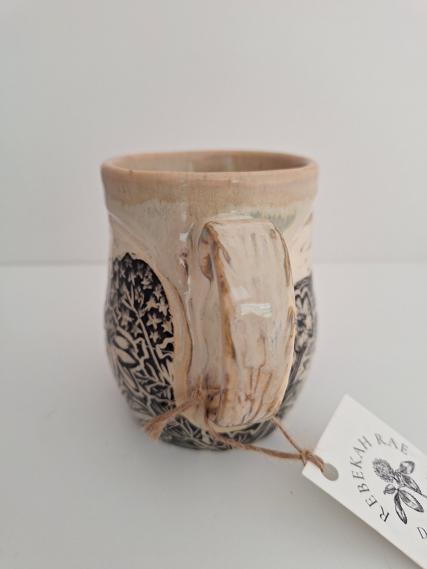 Hand-carved Country Cottage Mug